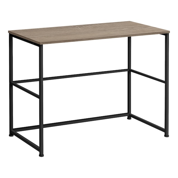 Monarch Specialties Computer Desk, Home Office, Laptop, Left, Right Set-up, Storage Drawers, 40"L, Work, Metal, Brown - I 7777