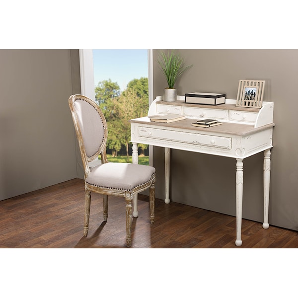 Baxton Studio Anjou Traditional French Accent Writing Desk - 111-6035