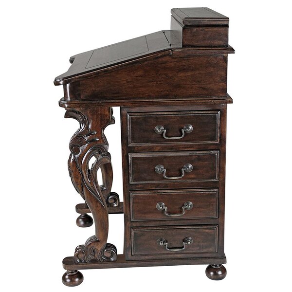 Design Toscano Cabinet 20" D X 33 Inch H, 21 Inch W X Brass / Wood, Brass Tones - AF2016