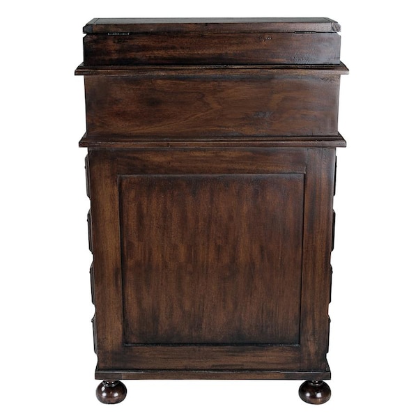 Design Toscano Cabinet 20" D X 33 Inch H, 21 Inch W X Brass / Wood, Brass Tones - AF2016