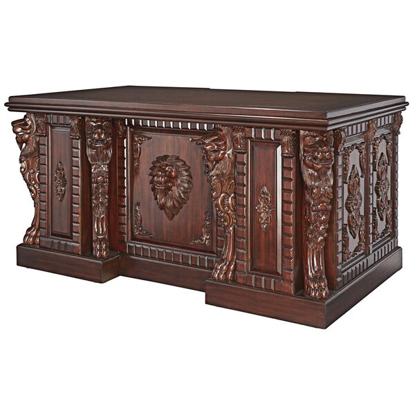 Design Toscano Lord Raffles Lion Executive Desk - AF57224