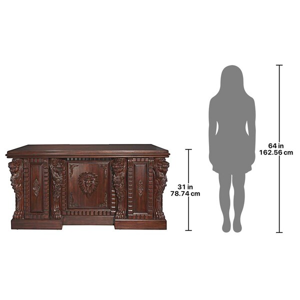Design Toscano Lord Raffles Lion Executive Desk - AF57224