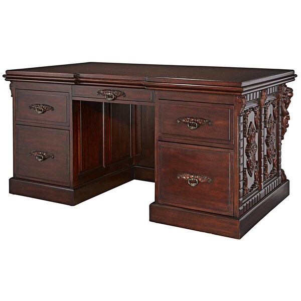 Design Toscano Lord Raffles Lion Executive Desk - AF57224