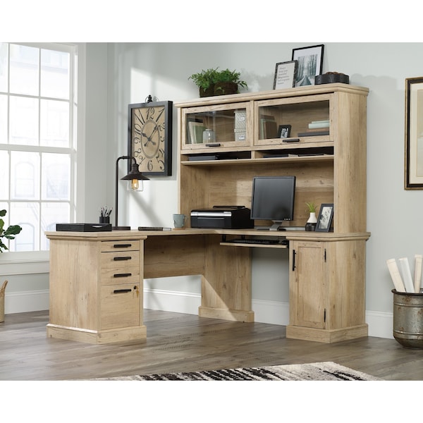 Sauder Aspen Post L Desk Hutch Pmo Ste A3 - 442789