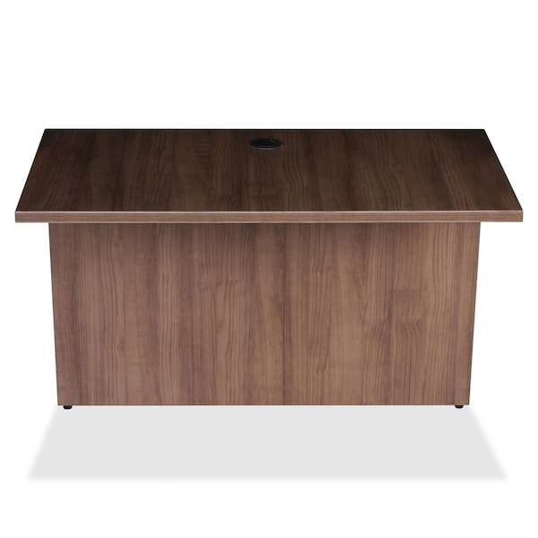 Lorell Bridge, 23.6" D X 29-1/2" H, 47.3" W X 3mm PVC (Edge), Walnut - LLR69981