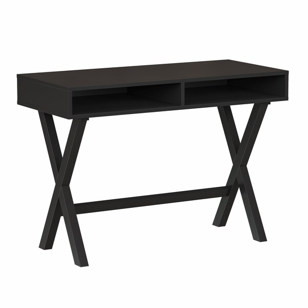 Flash Furniture 29.5 H, 42 W X Melamine, Particleboard, Black - GC-MBLK61-BK-GG