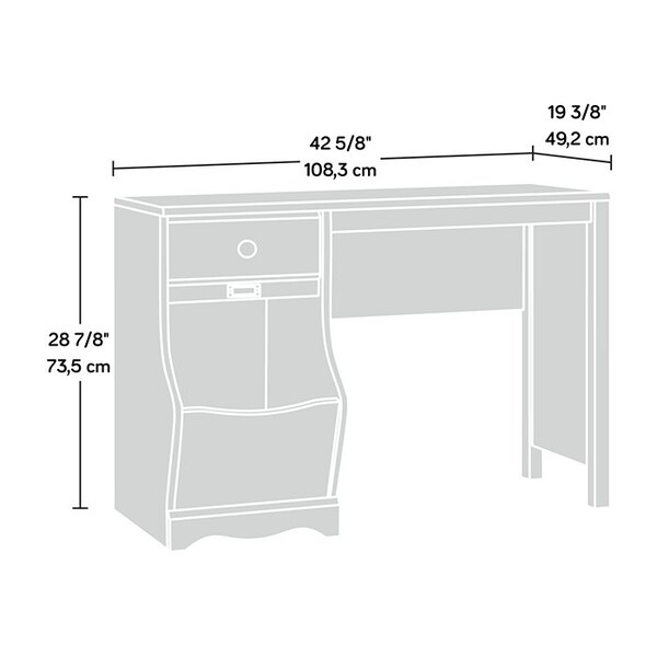 Sauder 19.37 in D X 28.94 in H, 42.64 in W X Engineered wood - 414435