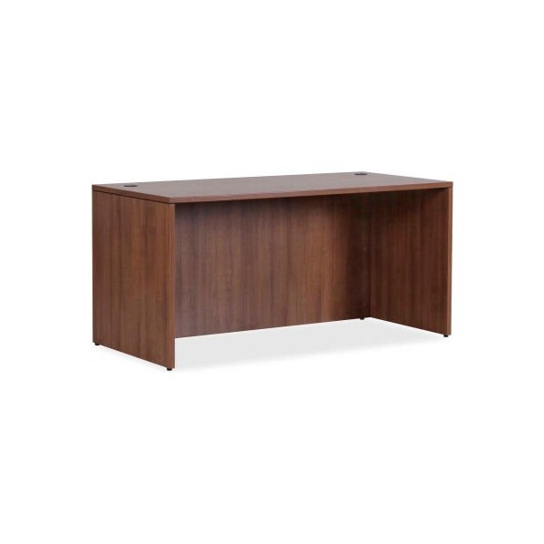 Lorell Lorell Wood Desk Shell - 70.9" x 35.4" x 29.5" - Walnut - Essentials Series - 69966