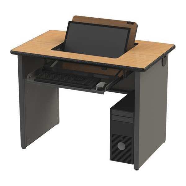 Greene Manufacturing Instructor Station, 84"Wx26"Dx29.25"H, 84" W 29-1/4" H - SRI-184-1-FLP-L