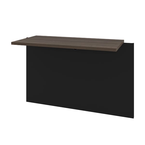 Bestar Connexion 40W Desk Bridge, Antigua & Black - 93820-000052