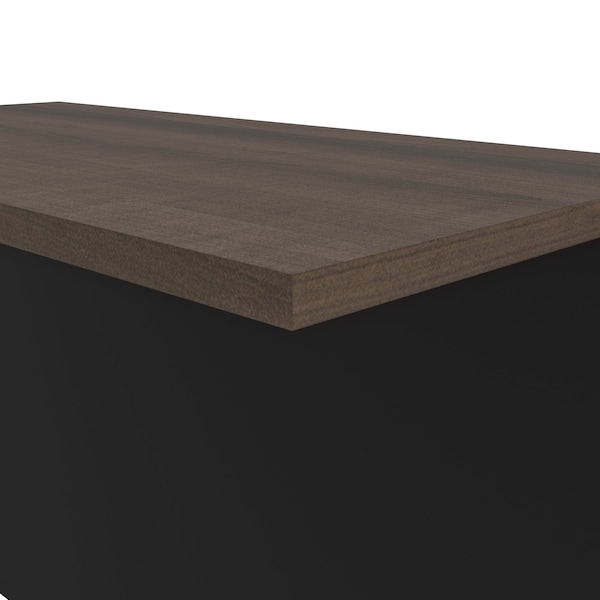 Bestar Connexion 40W Desk Bridge, Antigua & Black - 93820-000052