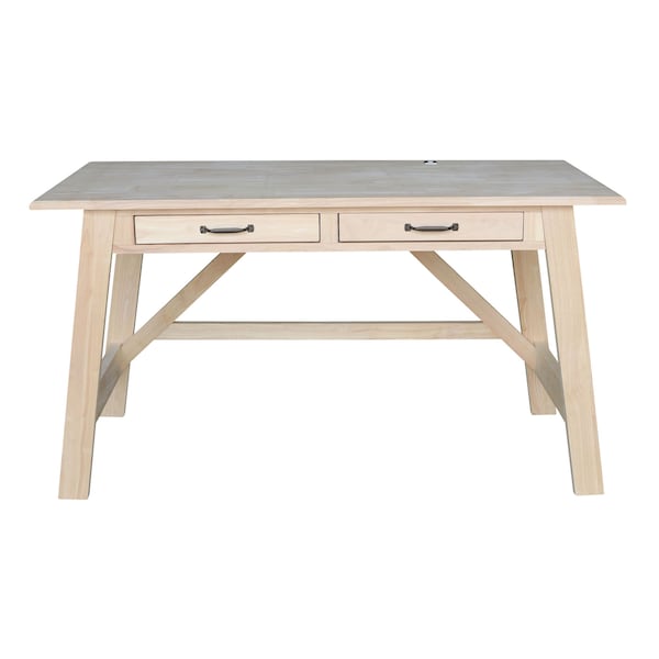 International Concepts Serendipity Desk with 2 Drawers, Unfinished - OF-69
