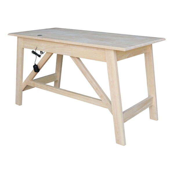 International Concepts Serendipity Desk with 2 Drawers, Unfinished - OF-69