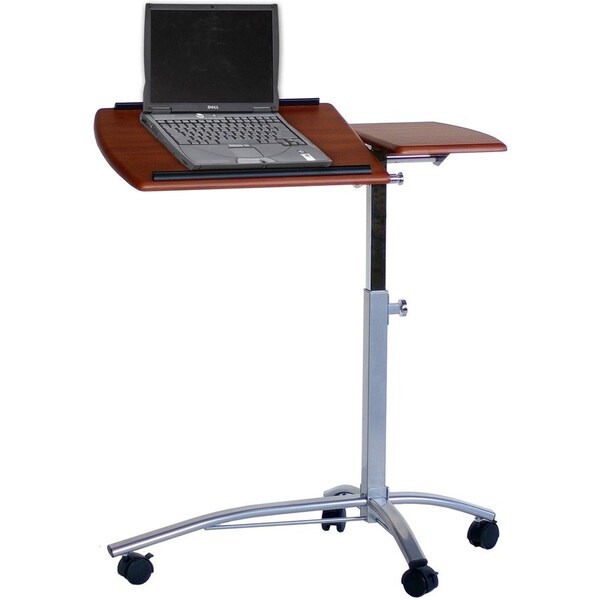 Mayline Laptop Caddy, Steel, Adj., 29-1/2"x15"x27"-38", Cherry - MLN950MEC