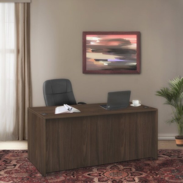 Regency Legacy 60 x 30'' Office Desk with Double Pedestal Drawer Unit, Neo Walnut - LDP6030NW