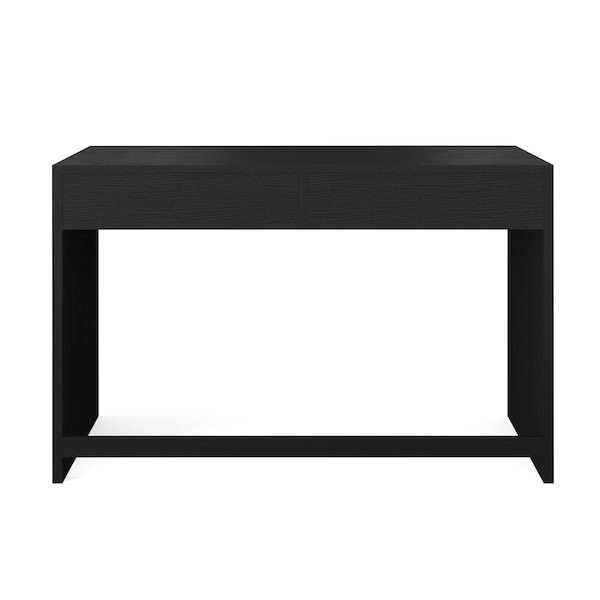 Martha Stewart Kayden Home Office Modular 2 Drawer Desk in Black w/Oil Rubbed Bronze Hardware - NAN-PS-23519-BK-BK-MS