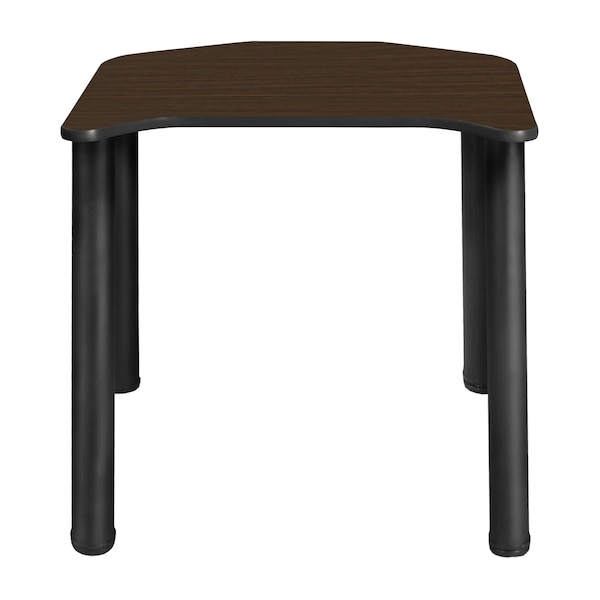 Regency Ferris Student Activity Desk, 26 in W X Wood, Metal, Black / Neo Walnut - FSD2624NWBPBK