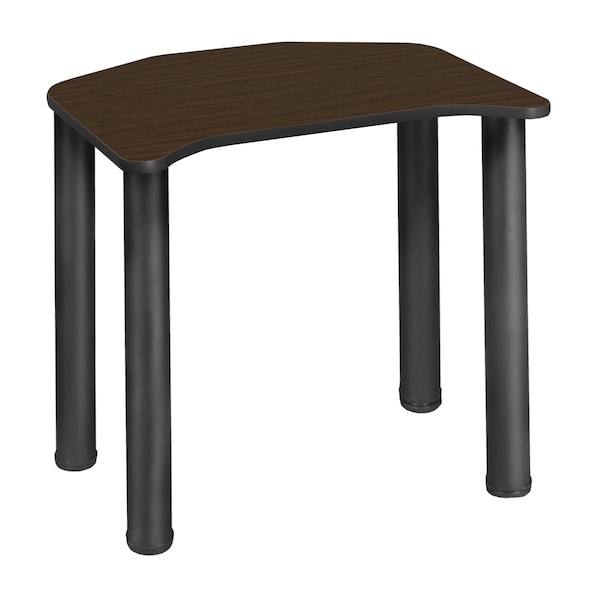 Regency Ferris Student Activity Desk, 26 in W X Wood, Metal, Black / Neo Walnut - FSD2624NWBPBK