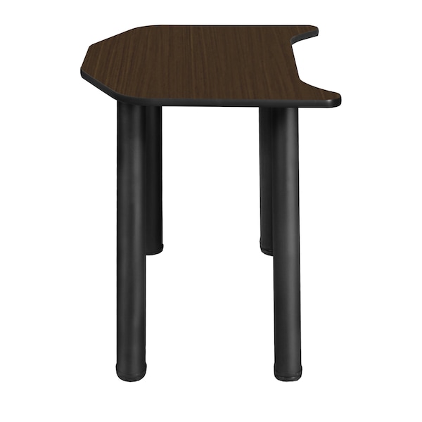 Regency Ferris Student Activity Desk, 26 in W X Wood, Metal, Black / Neo Walnut - FSD2624NWBPBK