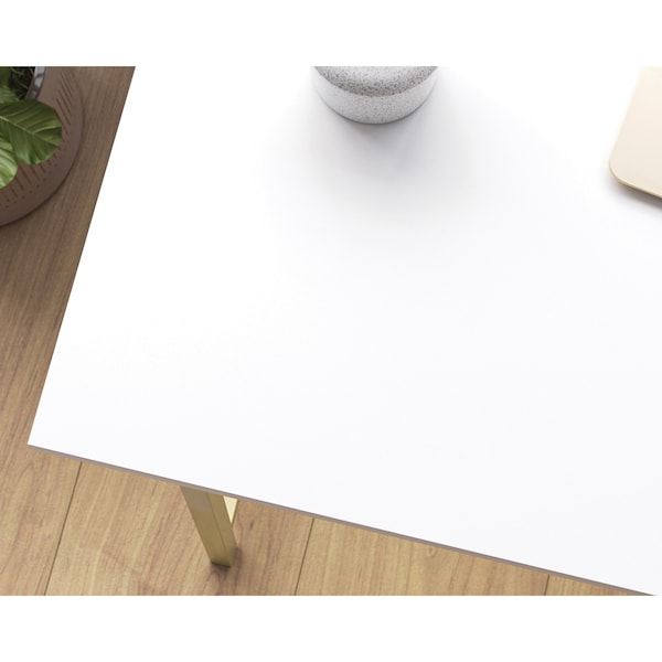 Sauder Single Ped Desk, 18.5 in D X 28.03 in H, 41.5 in W X Engineered wood, Metal - 430348