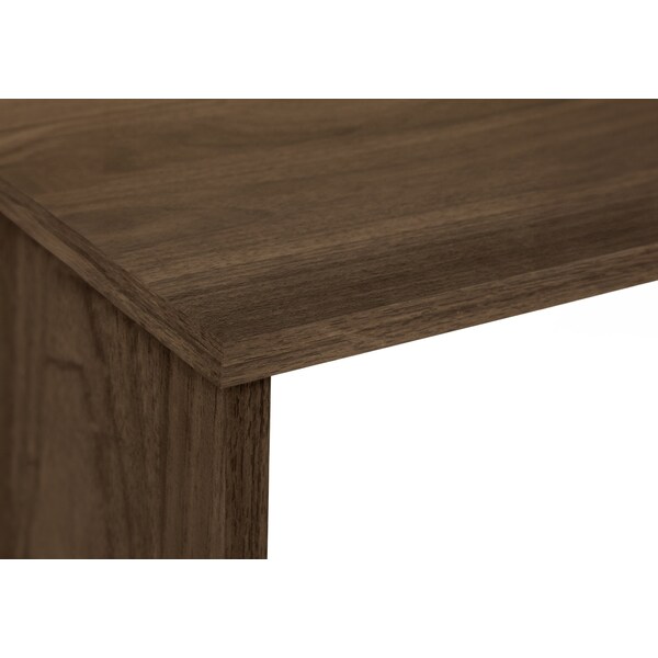 Monarch Specialties Computer Desk, Home Office, Corner, Storage Drawers, 46 in.L, L Shape, Work, Laptop, Walnut Laminate - I 7348