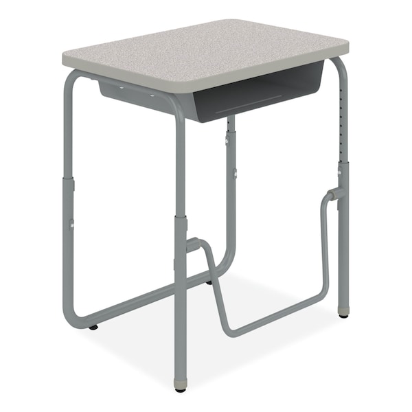 Safco Desks, 19.75" D X 22"; 30" H, 27.75" W X Pebble Gray - 1222GR