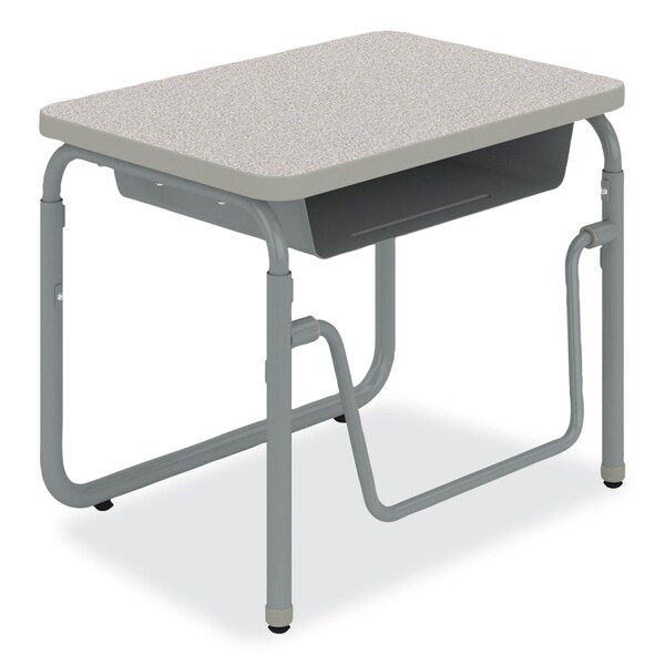 Safco Desks, 19.75" D X 22"; 30" H, 27.75" W X Pebble Gray - 1222GR