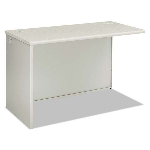 Hon Desk Shell Return Shell, 24 in D X 29.5" H, 48" W X Honeycomb; Steel, Silver Mesh/Light Gray - H38944L.B9.Q