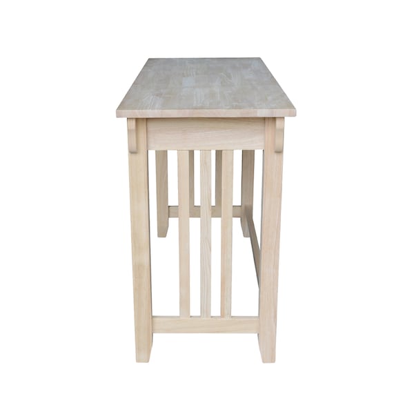 International Concepts Mission Desk with Drawer 22 in D X 30 in H, 45 in W X Wood, Unfinished - OF-921263