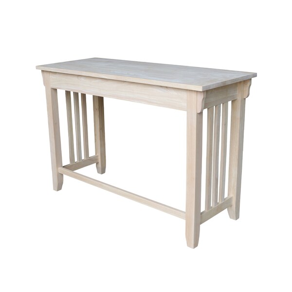 International Concepts Mission Desk with Drawer 22 in D X 30 in H, 45 in W X Wood, Unfinished - OF-921263
