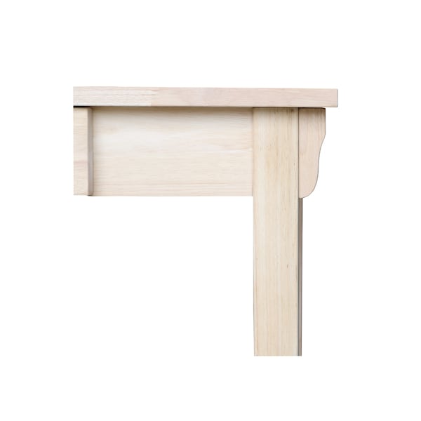 International Concepts Mission Desk with Drawer 22 in D X 30 in H, 45 in W X Wood, Unfinished - OF-921263