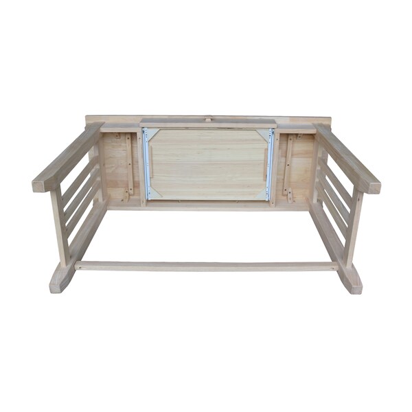 International Concepts Mission Desk with Drawer 22 in D X 30 in H, 45 in W X Wood, Unfinished - OF-921263
