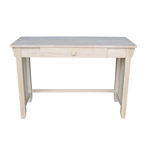 International Concepts Mission Desk with Drawer 22 in D X 30 in H, 45 in W X Wood, Unfinished - OF-921263