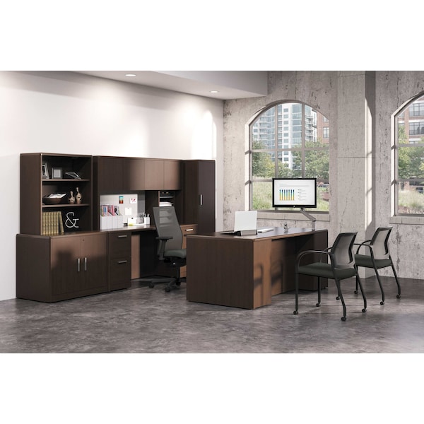 Hon Return Shell Returns, 24 in D X 29-1/2 in H, 48" W X Mahogany - H10712L.NN