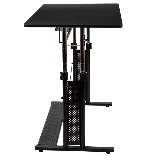 Flash Furniture Black Adjustable Office Table - NAN-JN-21908-GG