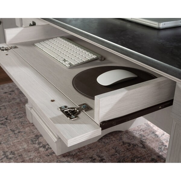 Sauder Executive Desk, 29.53 in D X 29.61 in H, 65.12 in W X Engineered wood - 432726