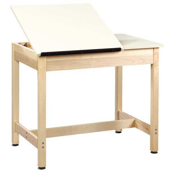 Diversified Spaces Art Table DRFTNG/ART TABLE, 24" D X 30" H, 36" W X Plastic Laminate, Almond - DT-9SA30