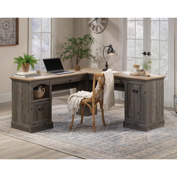 Sauder 65.2 in D X 30 in H, 65.12 in W X Engineered wood, Metal - 434928