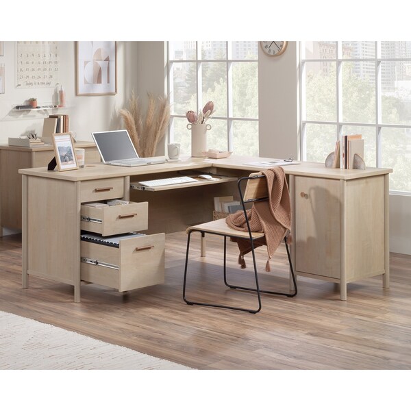 Sauder 23.5 in D X 29.76 in H, 94.13 in W X Engineered wood - 429368