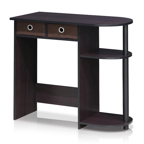 Furinno Furinno 11193DWN Go Green Home Laptop Notebook Computer Desk & Table; Dark Walnut - 11193DWN