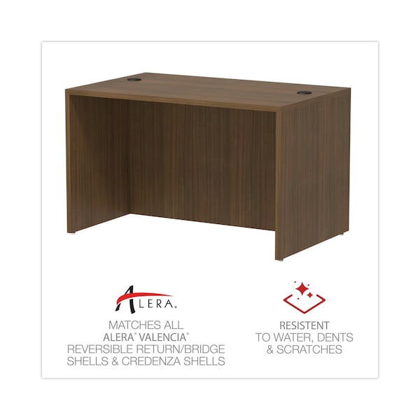 Alera Desk Shell Alera Valencia Straight Front Desk Shell, 29-1/2 in D X 29.63" H, 47.25" W X - VA214830WA