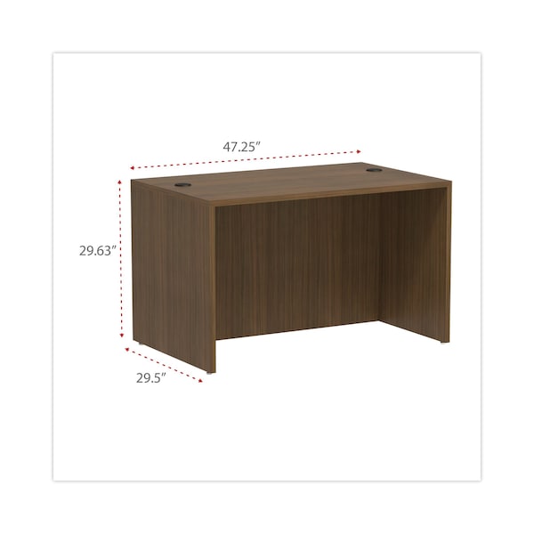 Alera Desk Shell Alera Valencia Straight Front Desk Shell, 29-1/2 in D X 29.63" H, 47.25" W X - VA214830WA