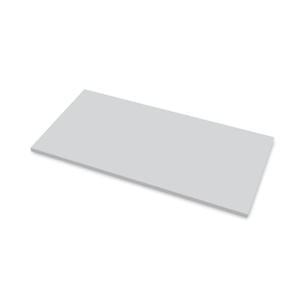 Fellowes Desks, 24 in D X 48" W X Laminate; Plastic; Wood, Gray - 9649401