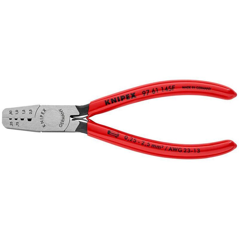 KNIPEX 5-3/4 in. Crimping Pliers for Cable Links - 97 61 145 F