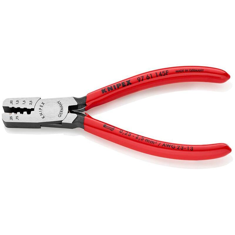 KNIPEX 5-3/4 in. Crimping Pliers for Cable Links - 97 61 145 F