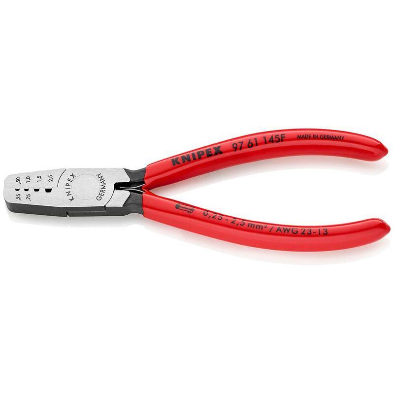 KNIPEX 5-3/4 in. Crimping Pliers for Cable Links - 97 61 145 F