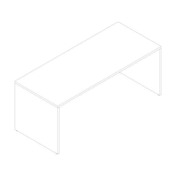 Groupe Lacasse Desk Shell, CA, 72inWx30inDx29inH, Cherry - LASCANNTDM3072C