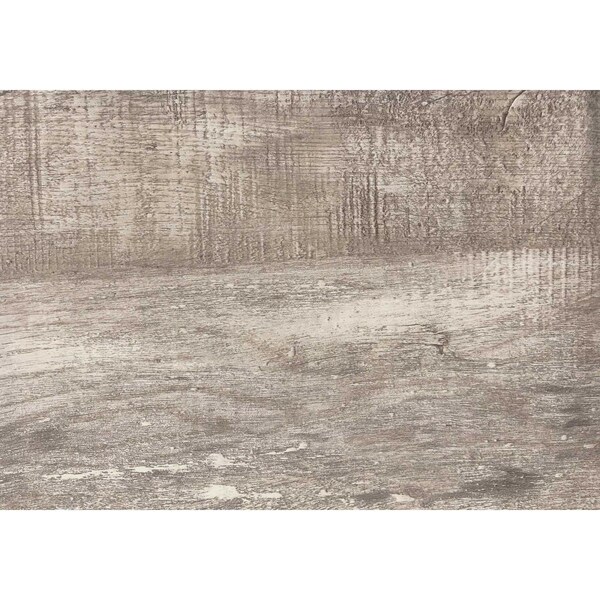 Gfancy Fixtures 29.75 in. Taupe Particle Board & Black Metal Computer Desk - GF2473813