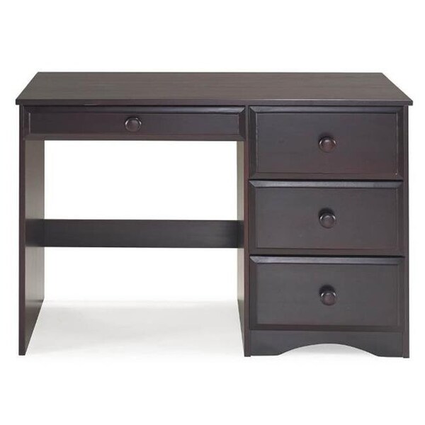 Camaflexi Camaflexi 41122 Essentials Writing Desk with Four Drawers; Cappuccino - 41122