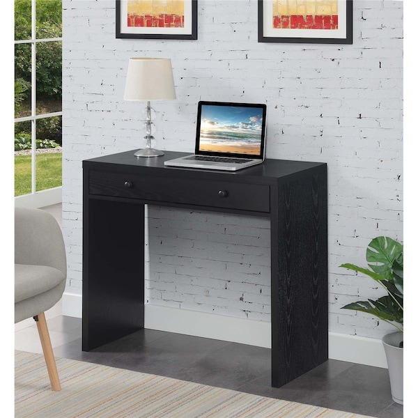 Convenience Concepts 36 x 15.75 x 30 in. Northfield Desk with Drawer, Black - HI2540358